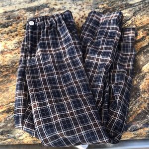 High Waisted Plaid Pants